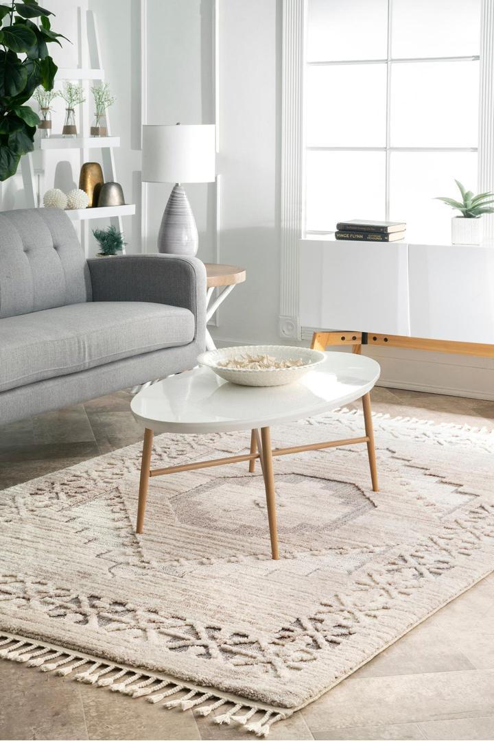 Amsterdam Fringed Rug - 103 Beige