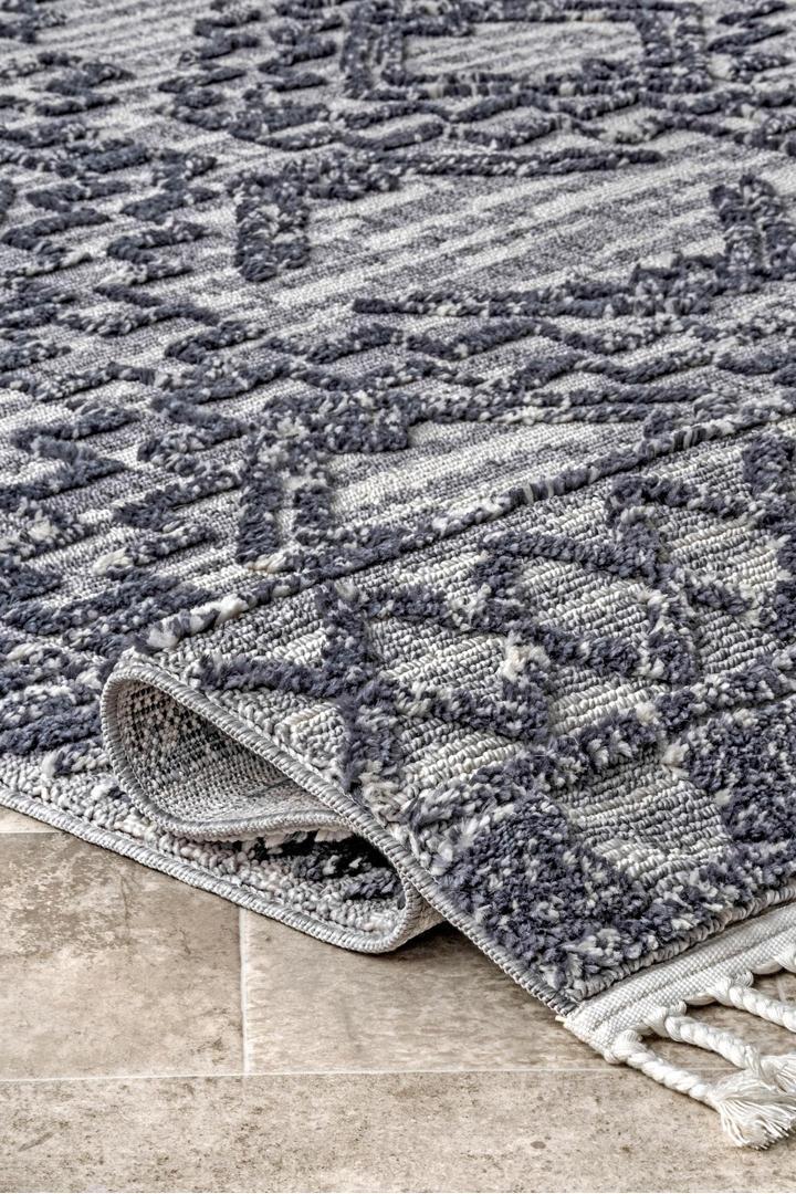 Amsterdam Fringed Rug - 105 Blue