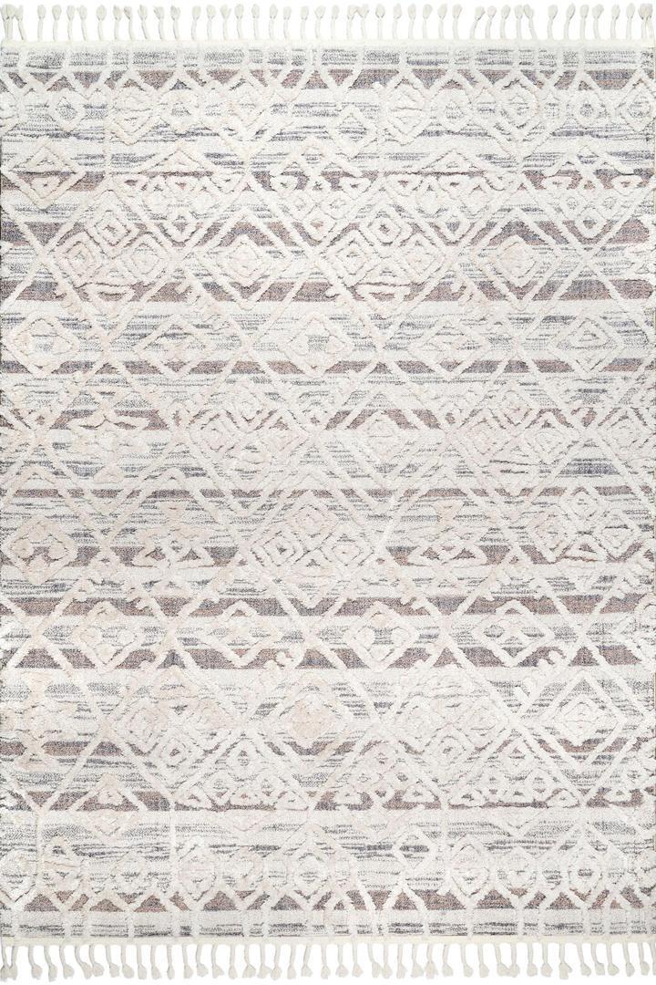 Amsterdam Fringed Rug - 112 Grey