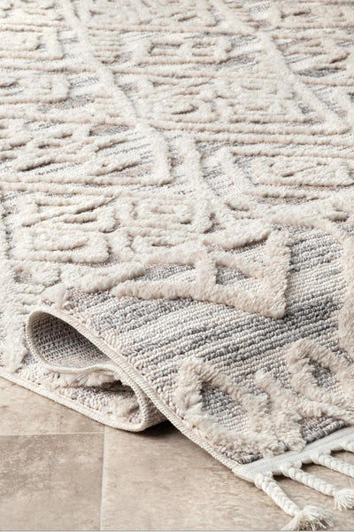 Amsterdam Fringed Rug - 112 Grey