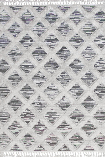 Amsterdam Fringed Rug - 110 Grey