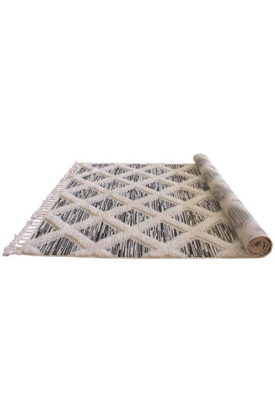 Amsterdam Fringed Rug - 110 Grey