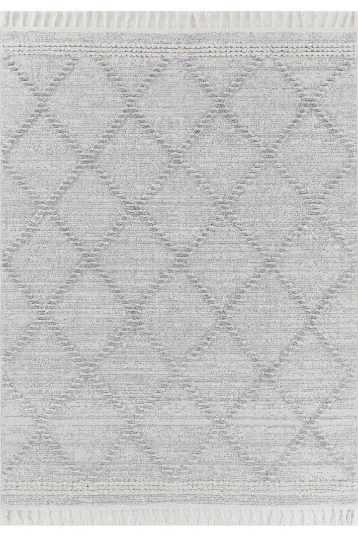 Amsterdam Fringed Rug - 101 Grey