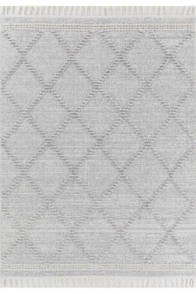 Amsterdam Fringed Rug - 101 Grey