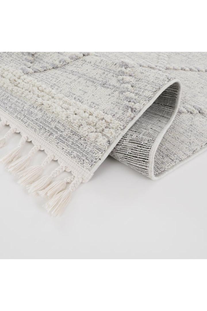 Amsterdam Fringed Rug - 101 Grey