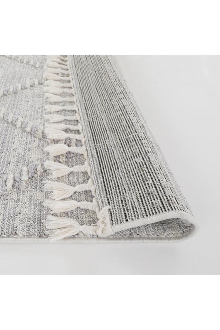 Amsterdam Fringed Rug - 101 Grey