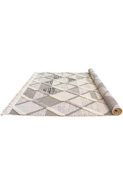 Amsterdam Fringed Rug - 109 Grey