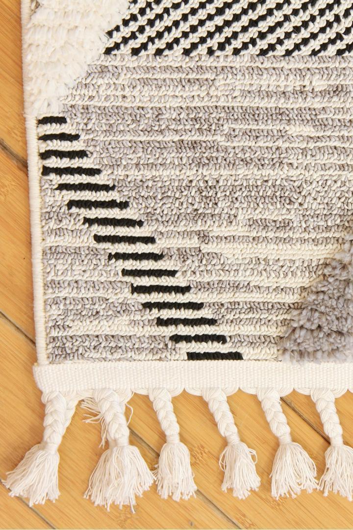 Amsterdam Fringed Rug - 109 Grey