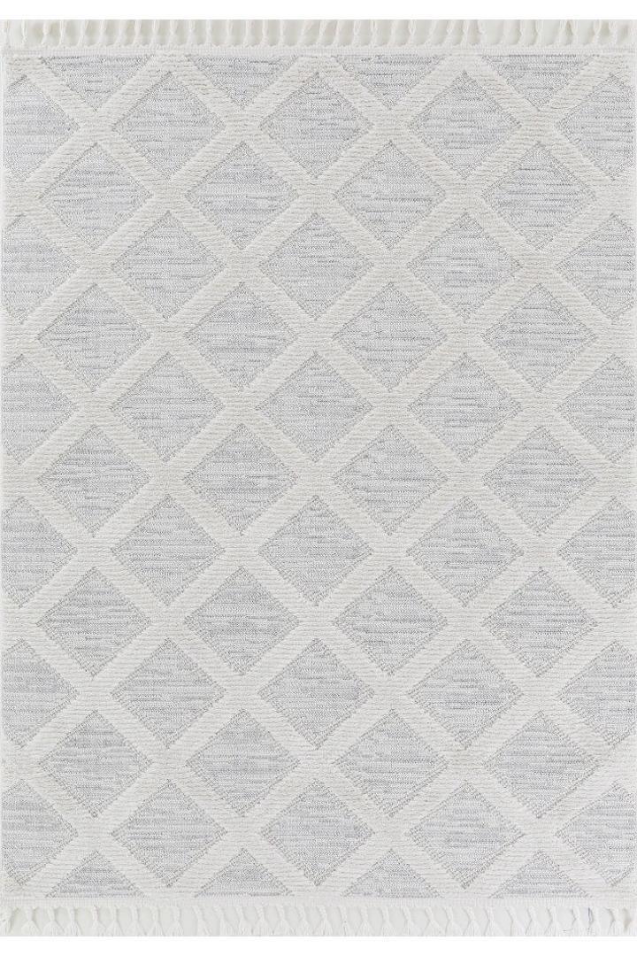 Amsterdam Fringed Rug - 111 Grey