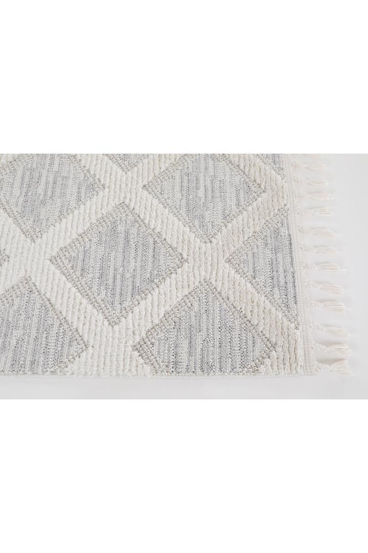 Amsterdam Fringed Rug - 111 Grey