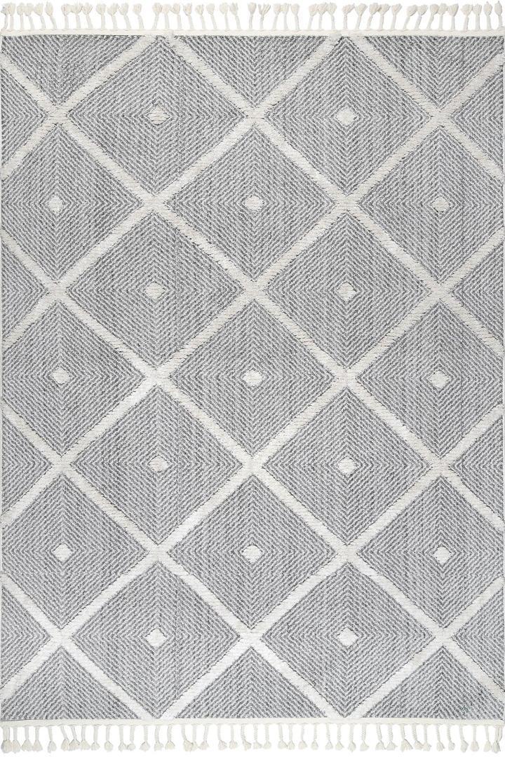 Amsterdam Fringed Rug - 102 Grey