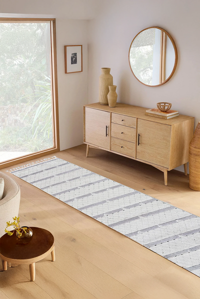 Amsterdam Fringed Rug - 106 White Runner