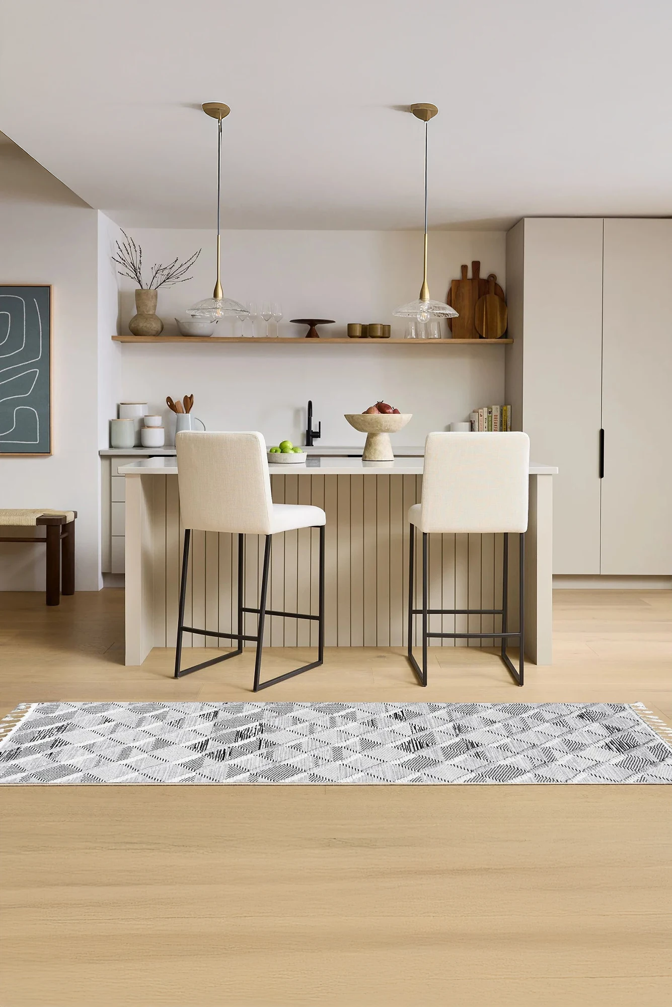 Amsterdam Fringed Rug - 109 Grey Runner