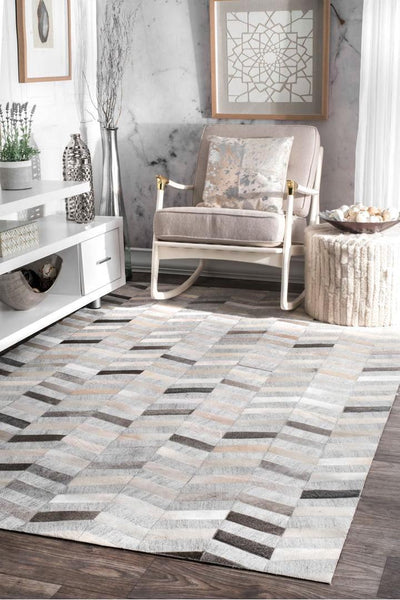 Anastasia Cowhide Rug  - 101 Grey