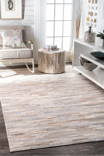 Anastasia Cowhide Rug  - 103 Grey