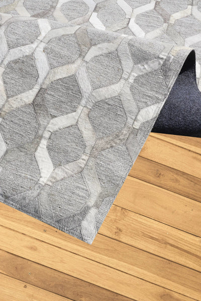 Anastasia Cowhide Rug  - 102 Grey