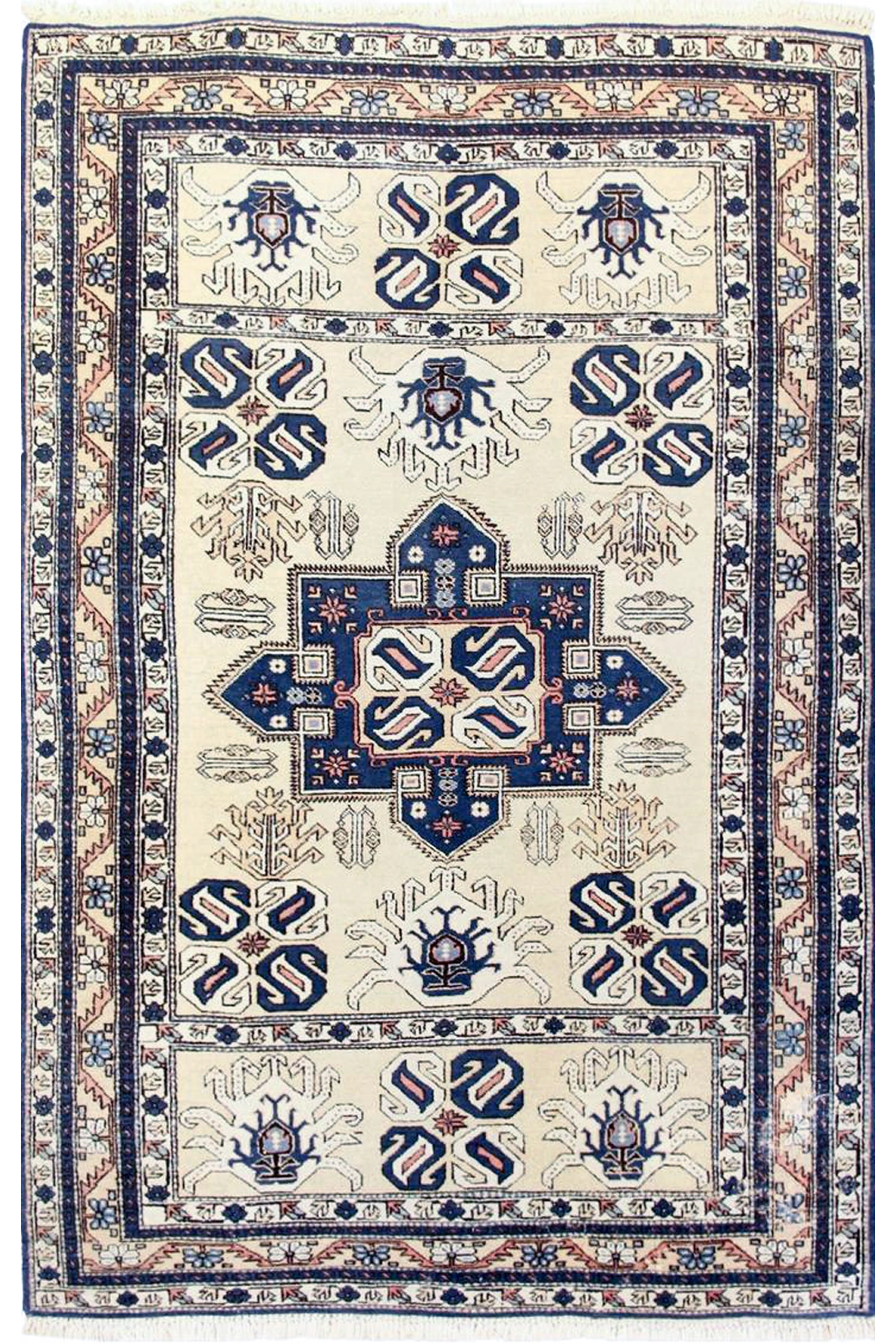 Ardebill Hand Knotted Wool & Silk Rug 210x133cm