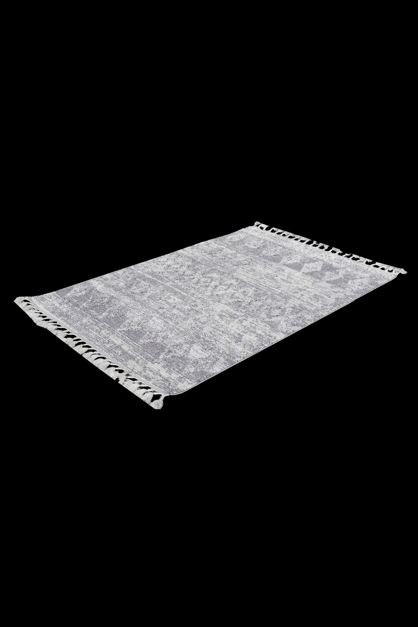 Amsterdam Fringed Rug - 104 Grey