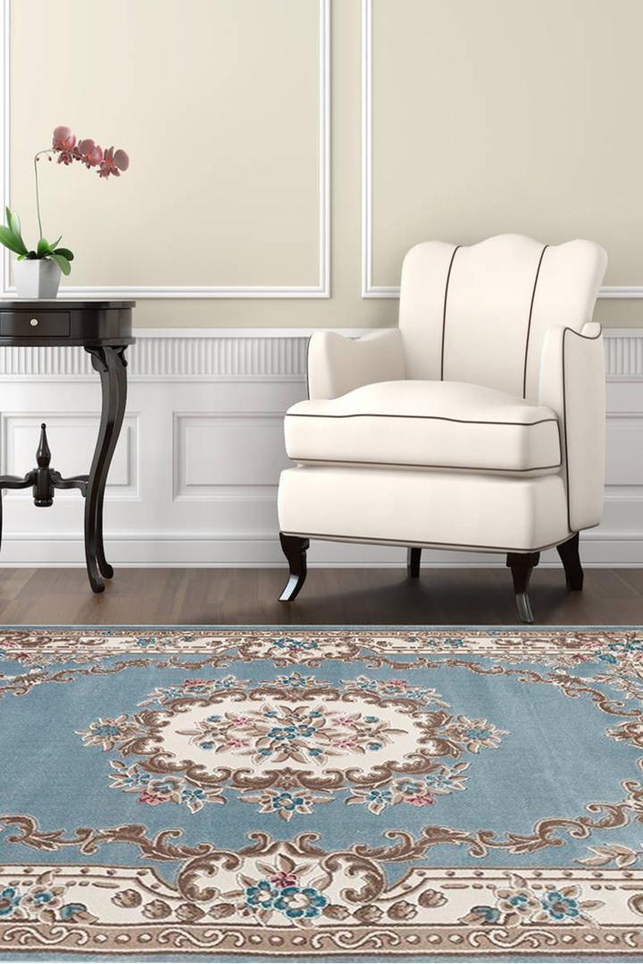 Aubusson Traditional Rug - 101 Blue