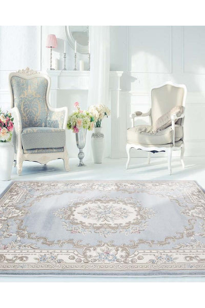 Aubusson Traditional Rug - 101 Blue