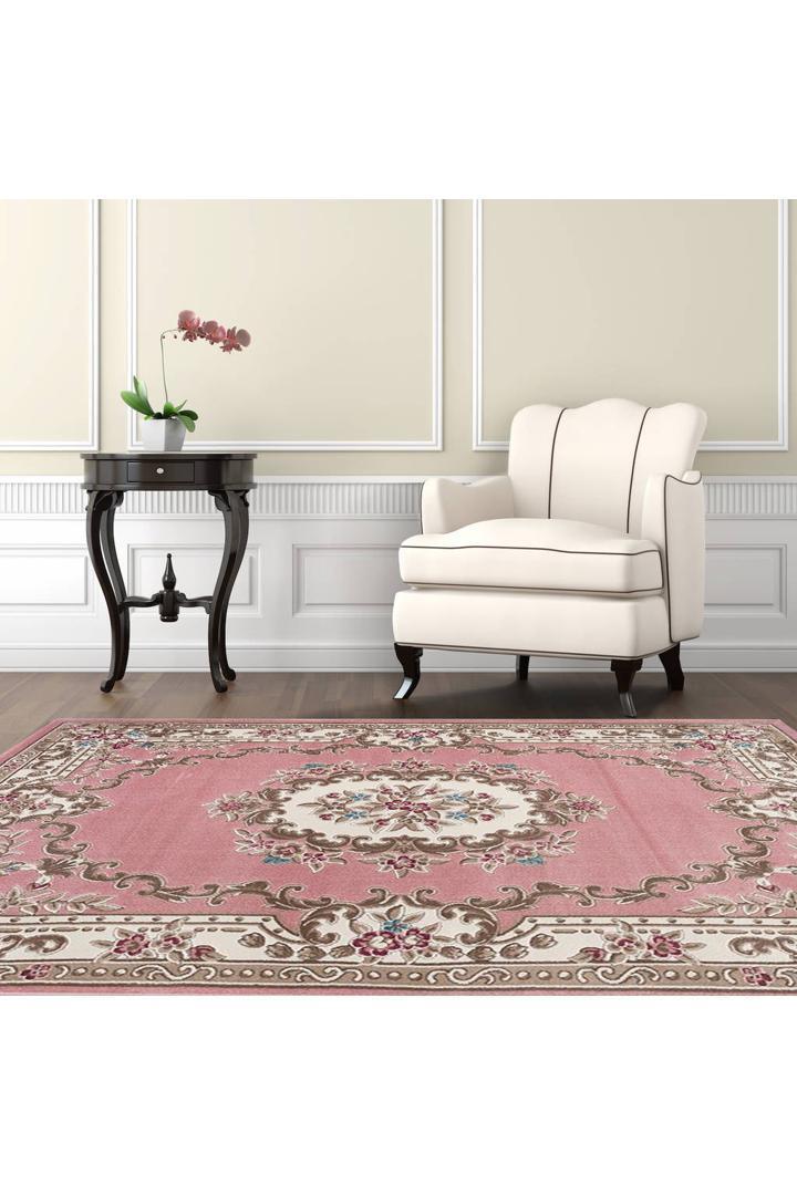 Aubusson Traditional Rug - 102 Pink