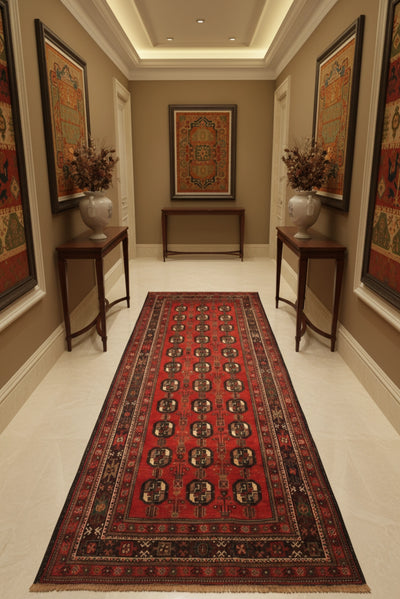 Baluch Hand Knotted Geometric Wool Rug