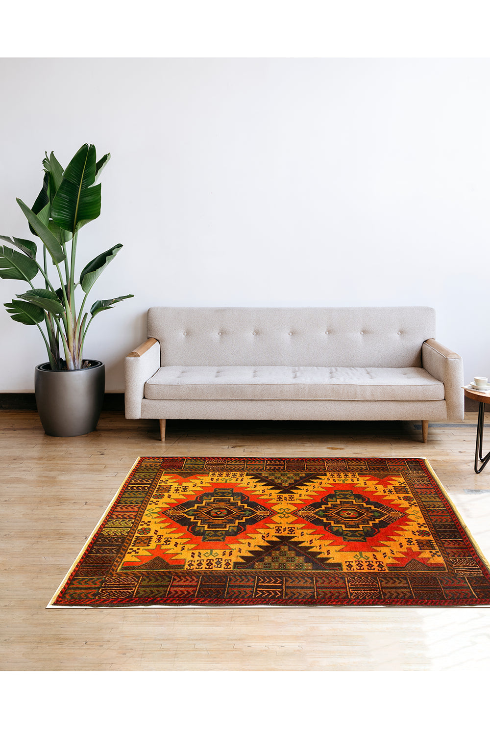 Baluch Hand Knotted Wool Rug 140x85cm