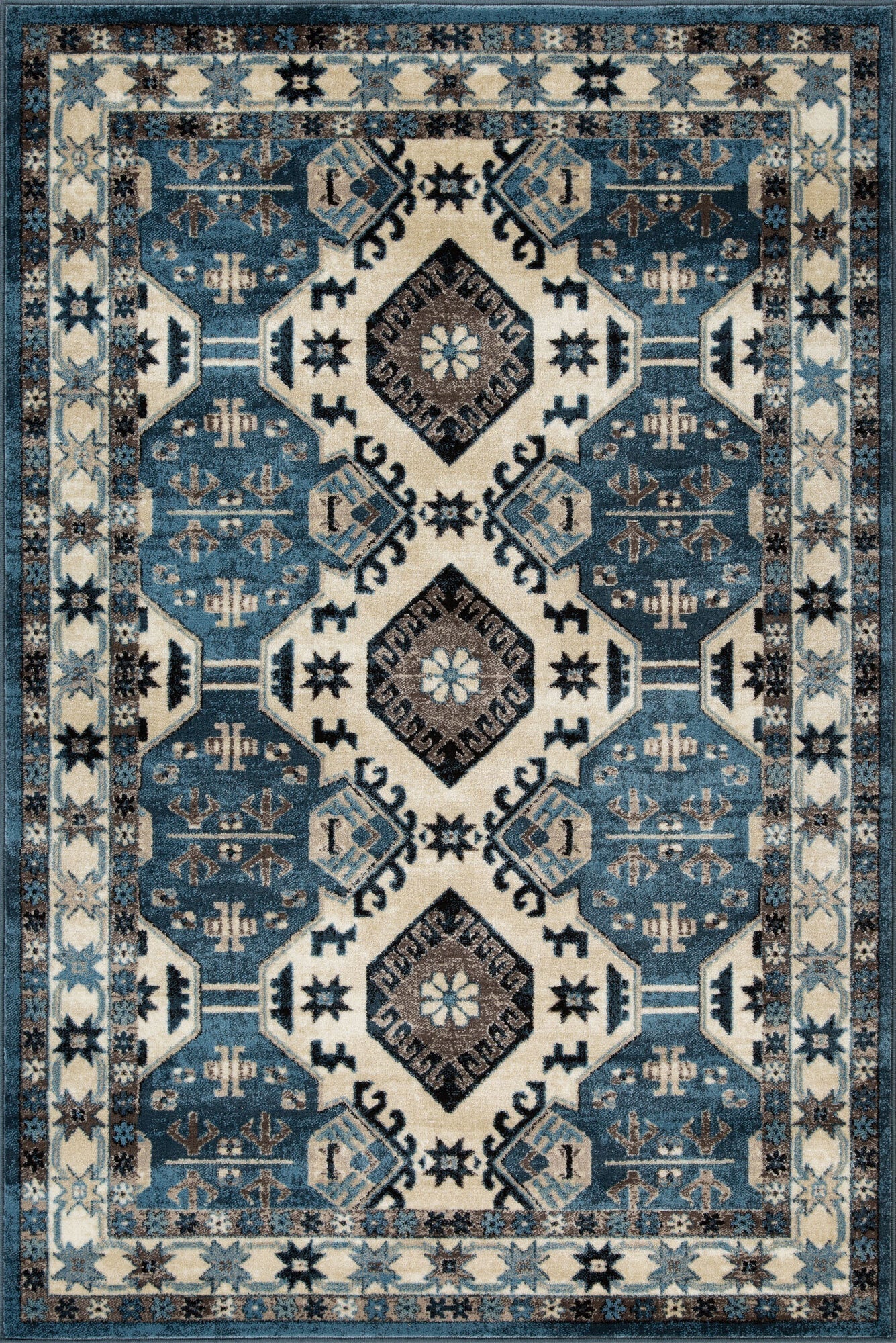 Baltimore Geometric Rug - 102 Blue