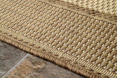 Sisalo Border Flatweave Rug - 101 Natural