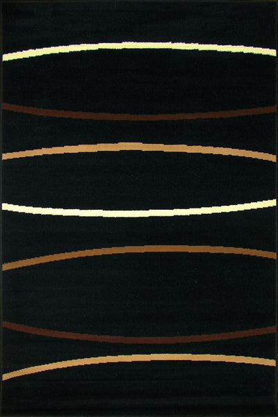 Bello Abstract Rug - 120 Black