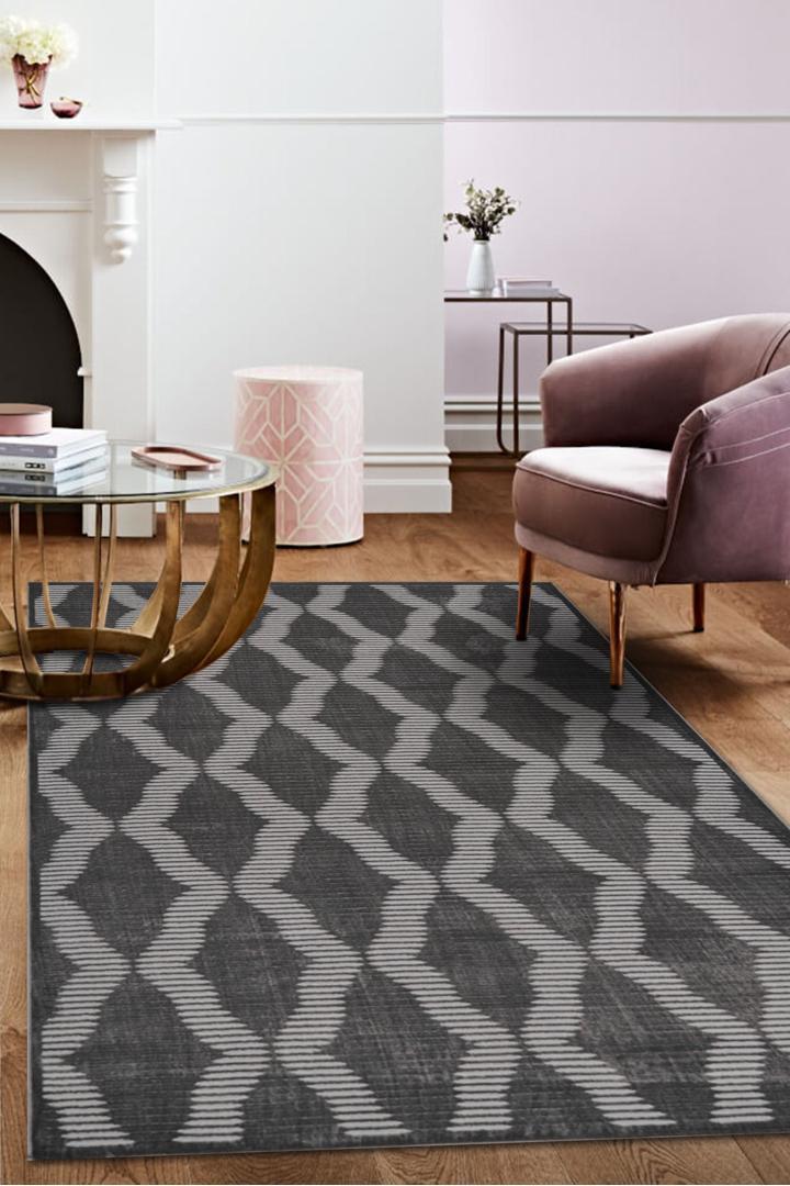 Bergamo Trellis Rug Rug - 102 Grey