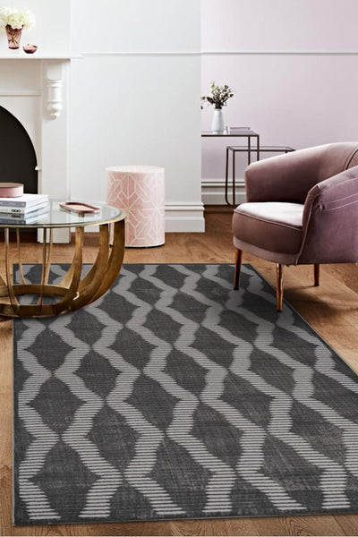 Bergamo Trellis Rug Rug - 102 Grey