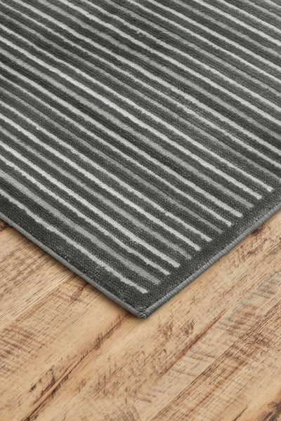 Bergamo Stripe Rug - 104 Grey