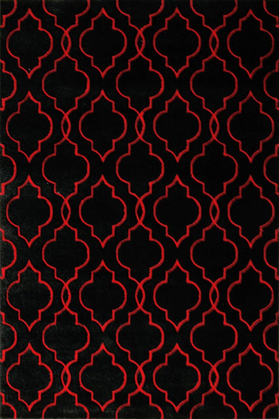 Boston Trellis Rug - 132 Black