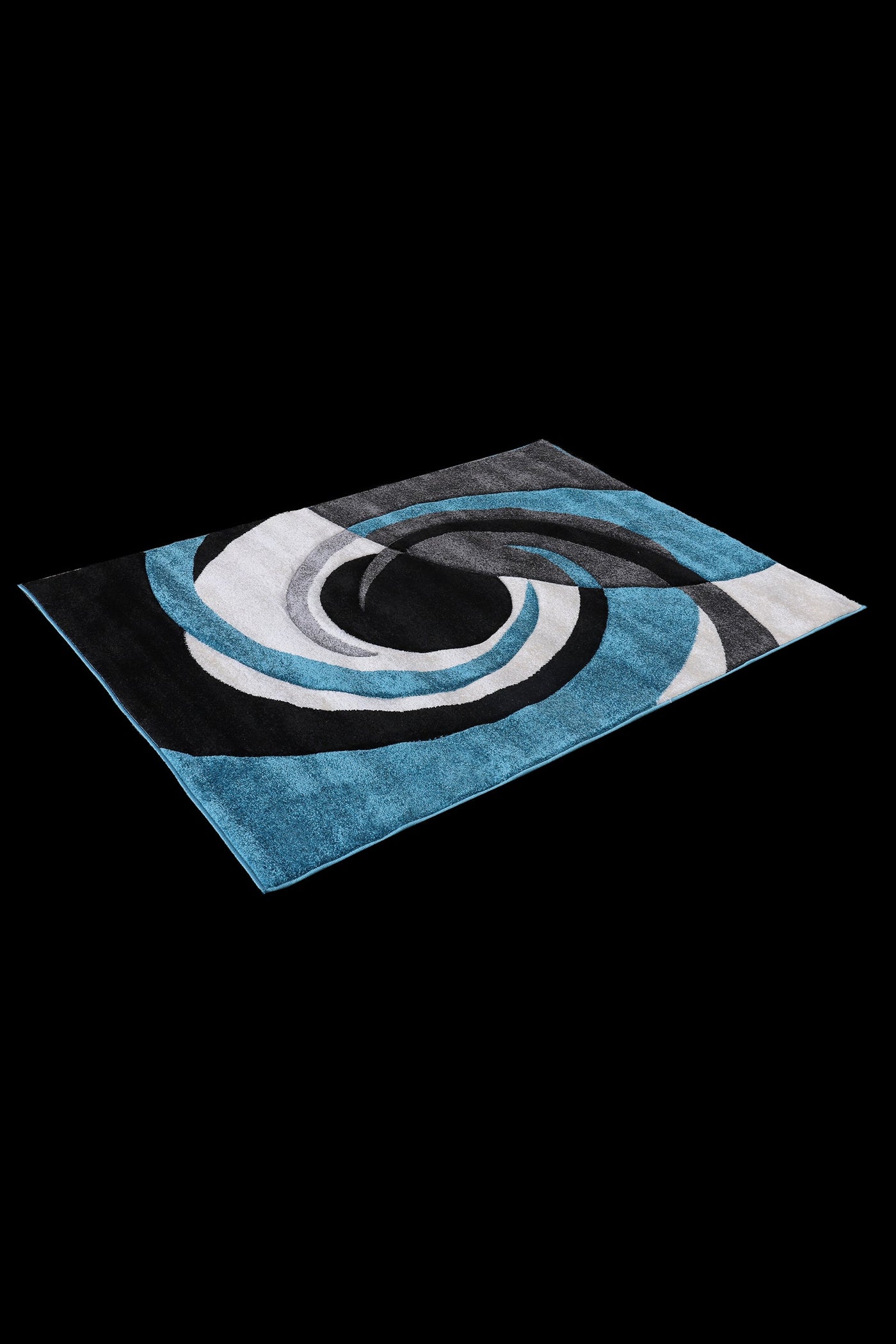 Boston Abstract Rug - 124 Blue