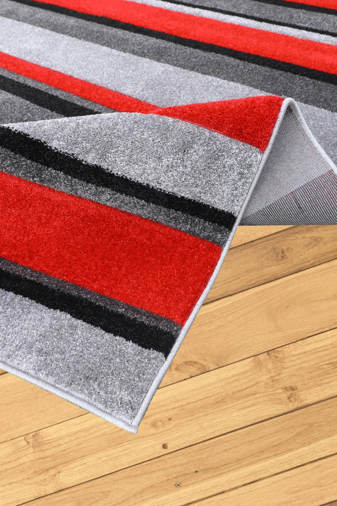 Boston Wavy Rug - 130 Red