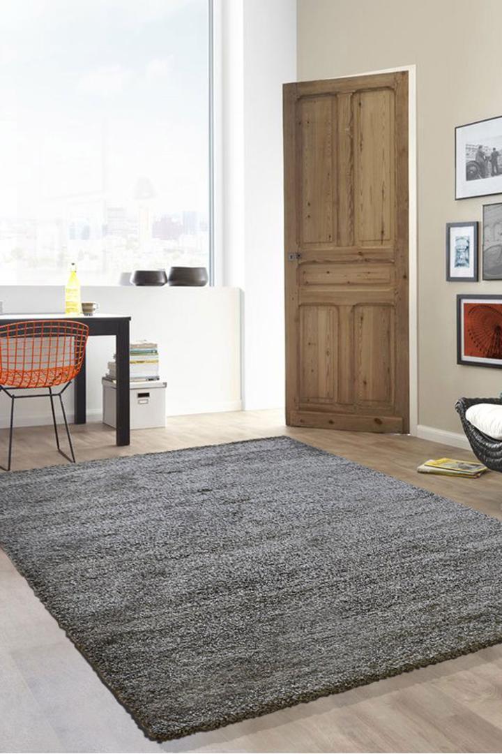 Broadway Plain Shaggy Rug - 103 Grey