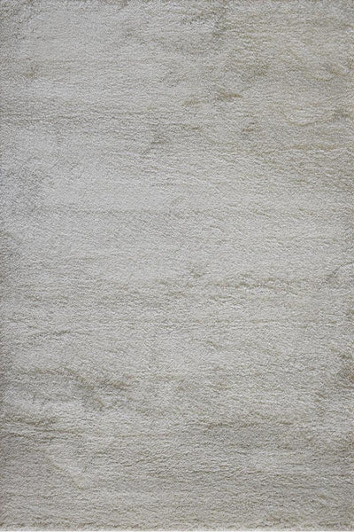 Broadway Plain Shaggy Rug - 105 Silver