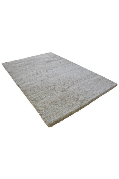 Broadway Plain Shaggy Rug - 105 Silver