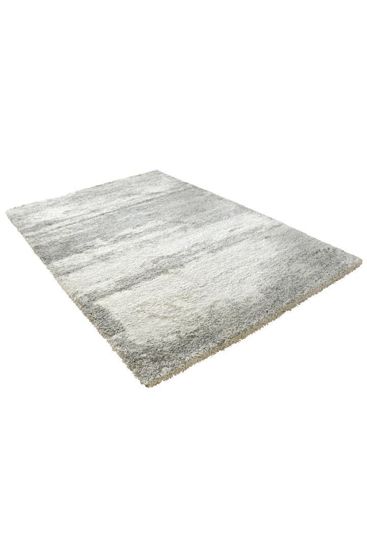 Broadway Plain Shaggy Rug - 108 Silver