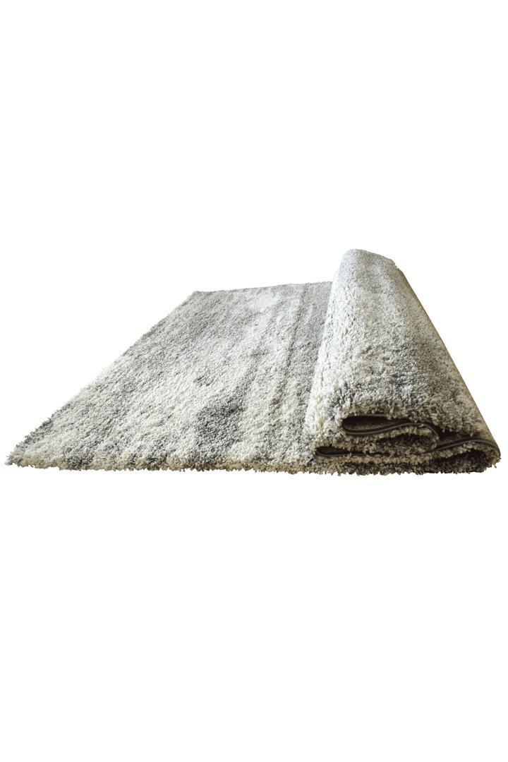 Broadway Plain Shaggy Rug - 108 Silver