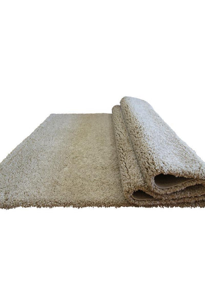 Broadway Plain Shaggy Rug - 101 Beige