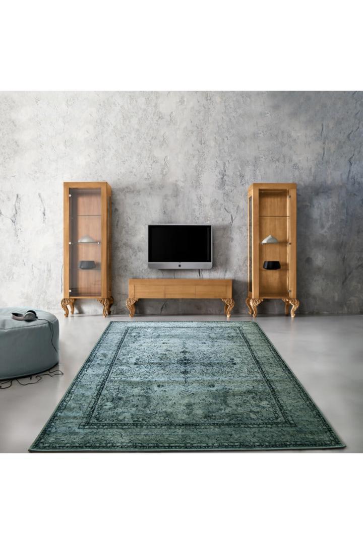 Raymond Distressed Rug - 106 Blue Green