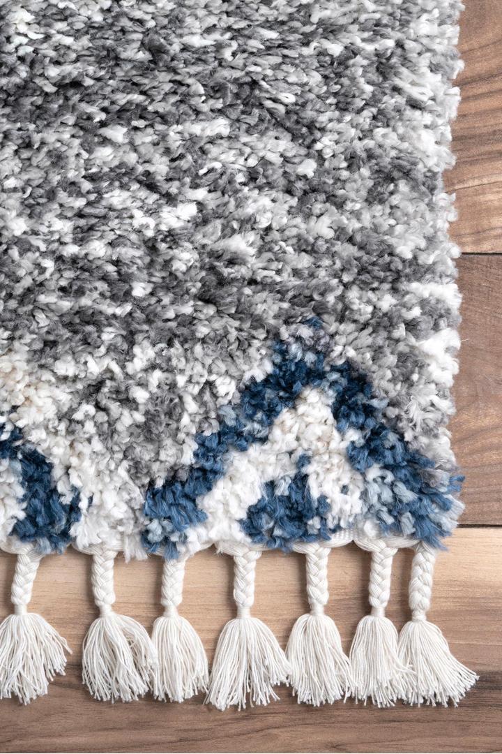 Cairo Moroccan Shaggy Rug - 102 Grey