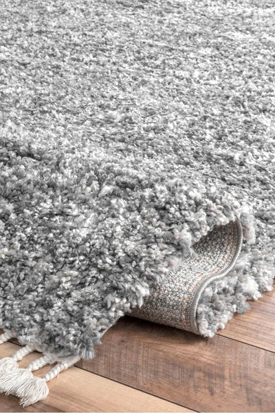 Cairo Moroccan Shaggy Rug - 104 Grey