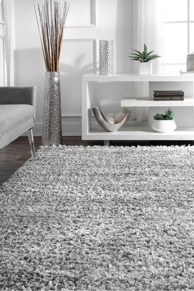 Cairo Moroccan Shaggy Rug - 104 Grey