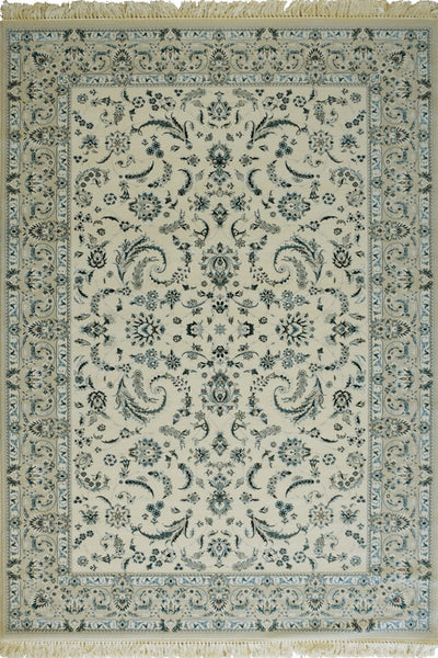 Caspian Traditional Wool Rug - 102 White