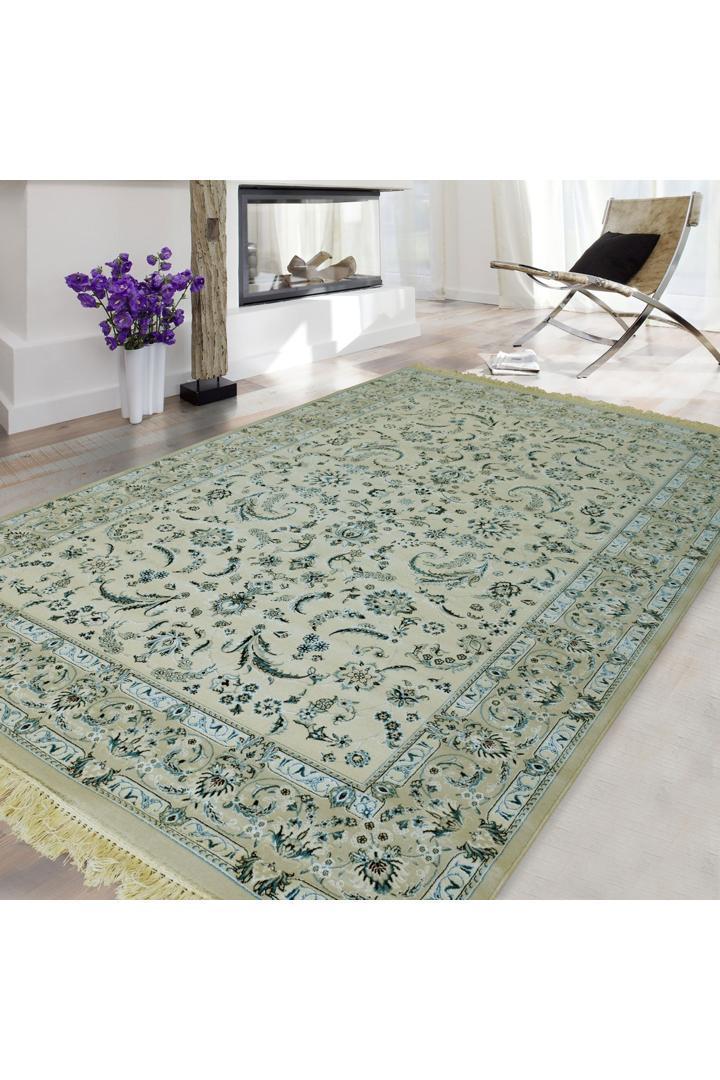 Caspian Traditional Wool Rug - 102 White