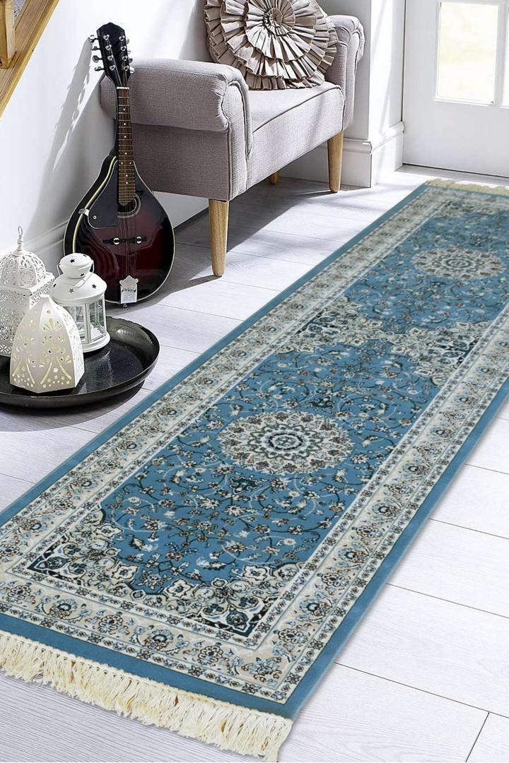 Caspian Traditional Wool Rug - 106 Blue