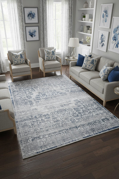 Celeste Distressed Rug - Grey 103